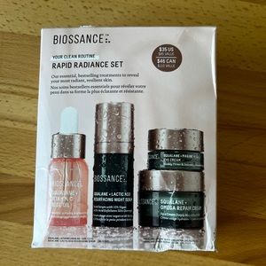 Biossance Rapid Radiance Set, never used, box damaged in shipping